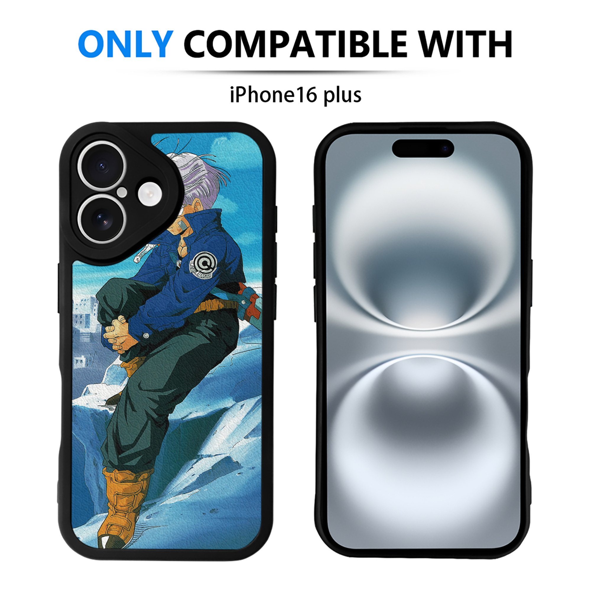 （画像用） ドラゴンボール DRAGON BALL 【iPhone 16シリーズ対応】シリコンスマホケース（レザー調） 材質：シリコン